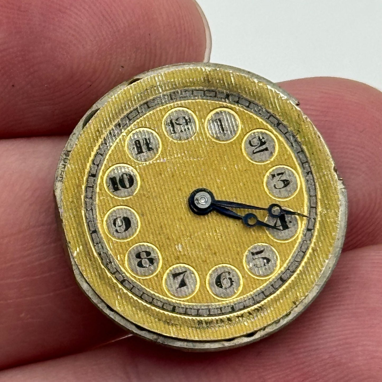 23.6mm Buren A Grand Prix 10 1/2N Manual Wind Swiss Watch Movement PARTS SPARES