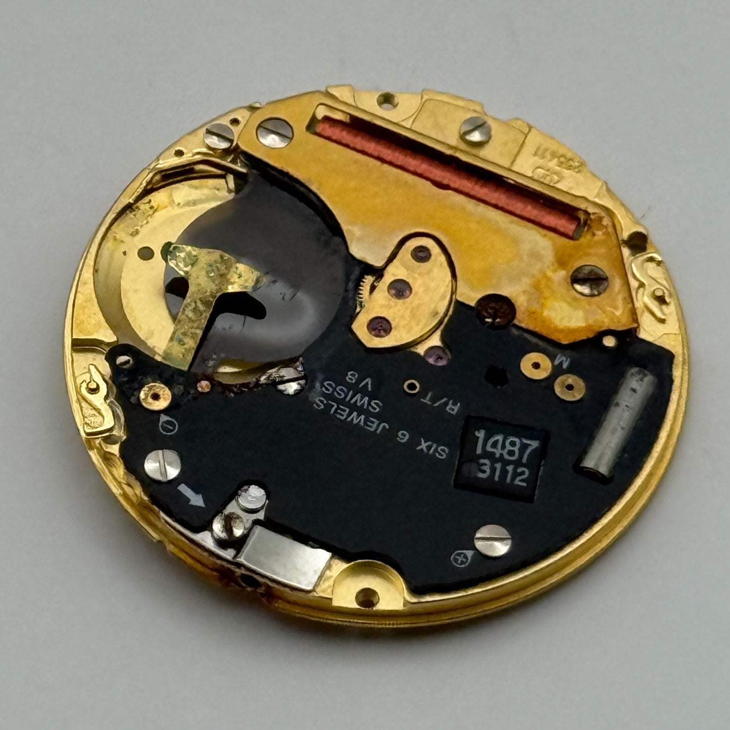 ETA 255.411 Quartz Watch Movement 6 Jewels Swiss Vintage Parts Repair 23.4mm