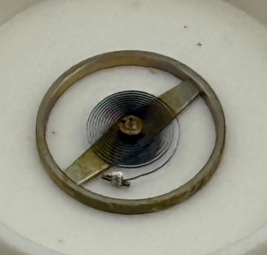 FHF 60 Balance Wheel Complete And Spring Inca 535 M Watch Movement Parts NOS