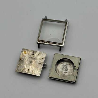 Omega 671 Automatic Watch Running Square 161.014 Vintage Swiss Parts Repair 26mm