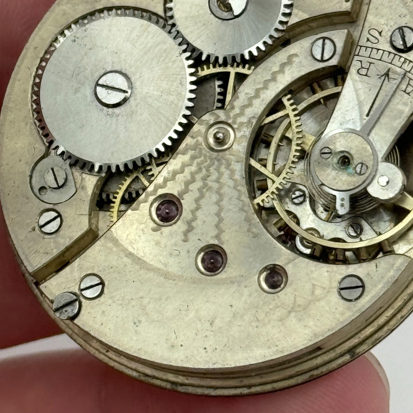 43mm S Smith & Son 9 Strand London Vintage Open Face Pocket Watch Movement PARTS