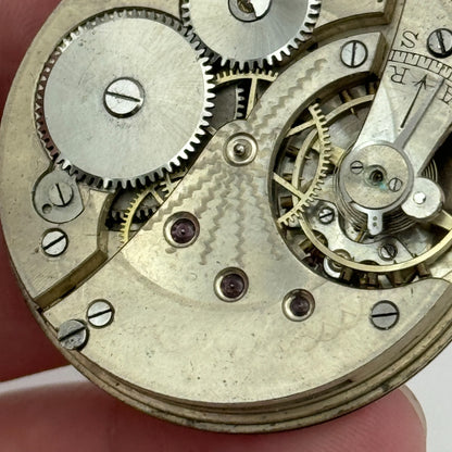 43mm S Smith & Son 9 Strand London Vintage Open Face Pocket Watch Movement PARTS