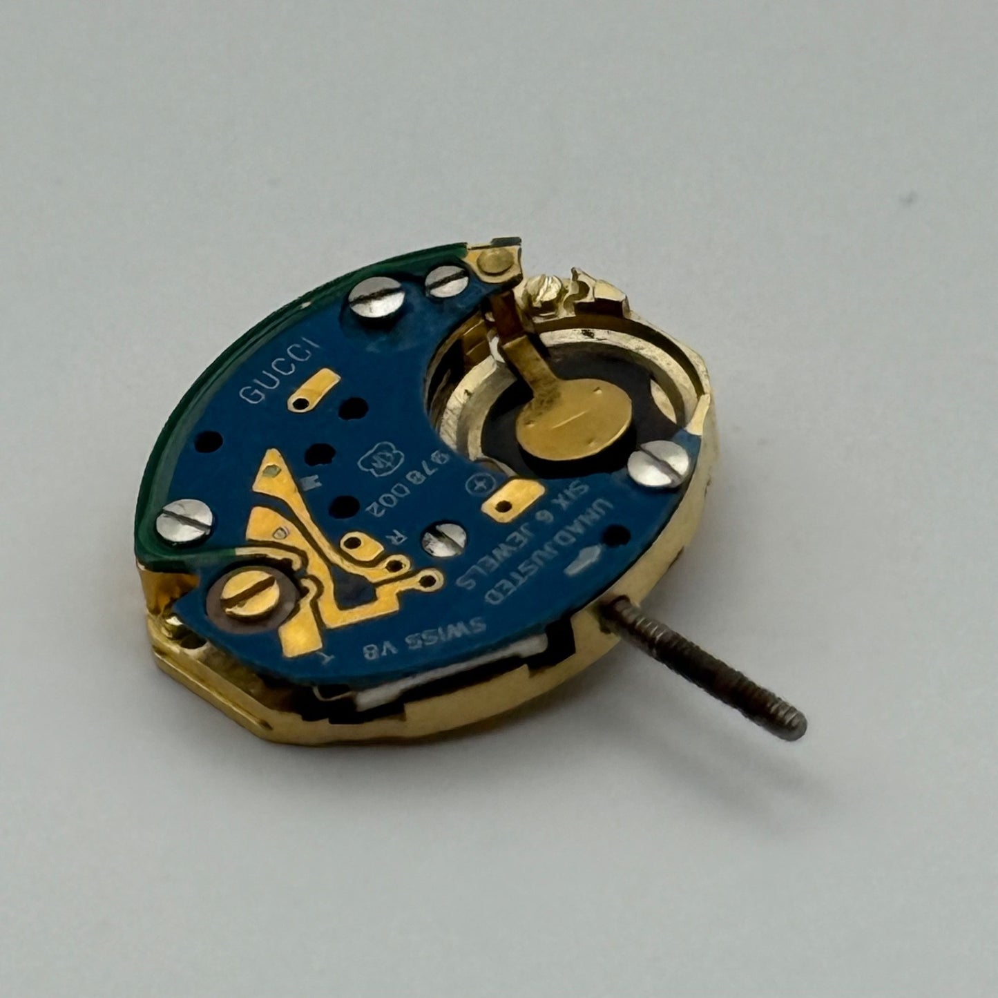 Gucci ETA 978.002 Quartz Watch Movement Incomplete Swiss Ladies Vintage Parts