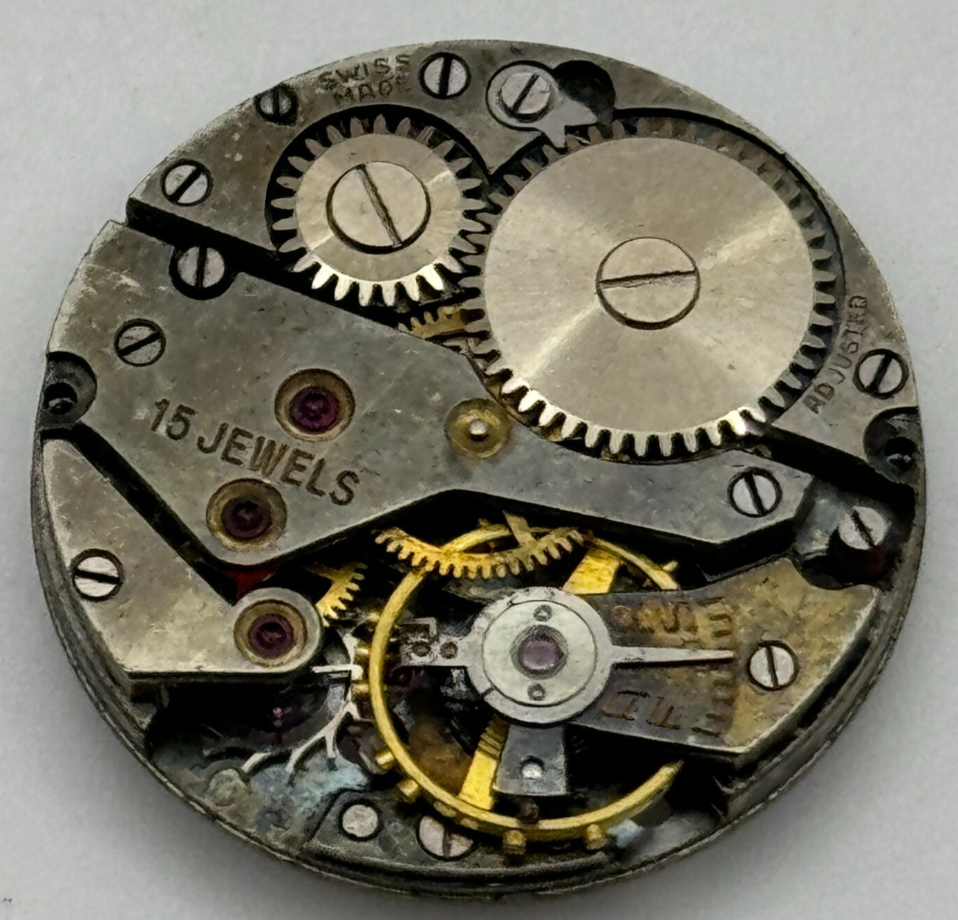 23.6mm AS 984 A Schild 15 Jewels Manual Wind Watch Movement Swiss Vintage PARTS