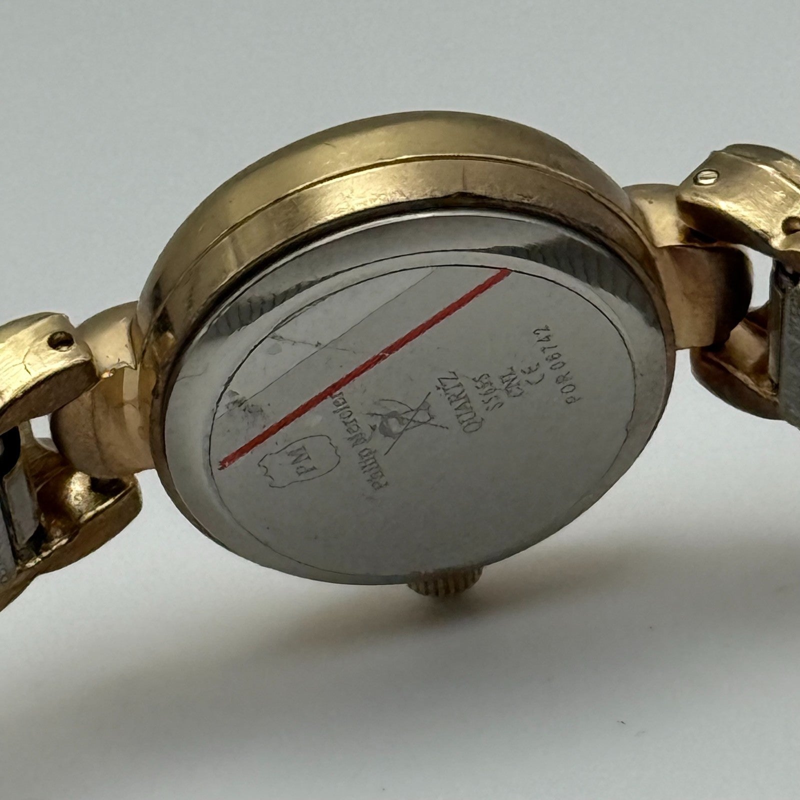 21mm Working Ladies Two Tone Philip Mercier S565S Quartz Watch Expandable Strap