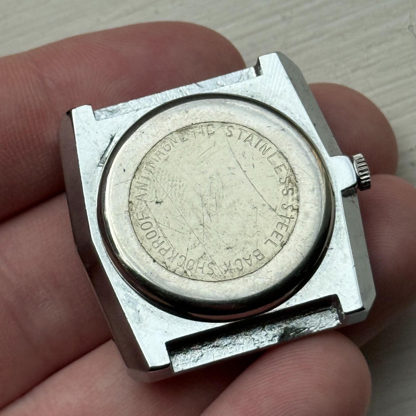 33mm Vintage Werax 17 Jewels 2009.n Shockproof Manual Wind Watch PARTS