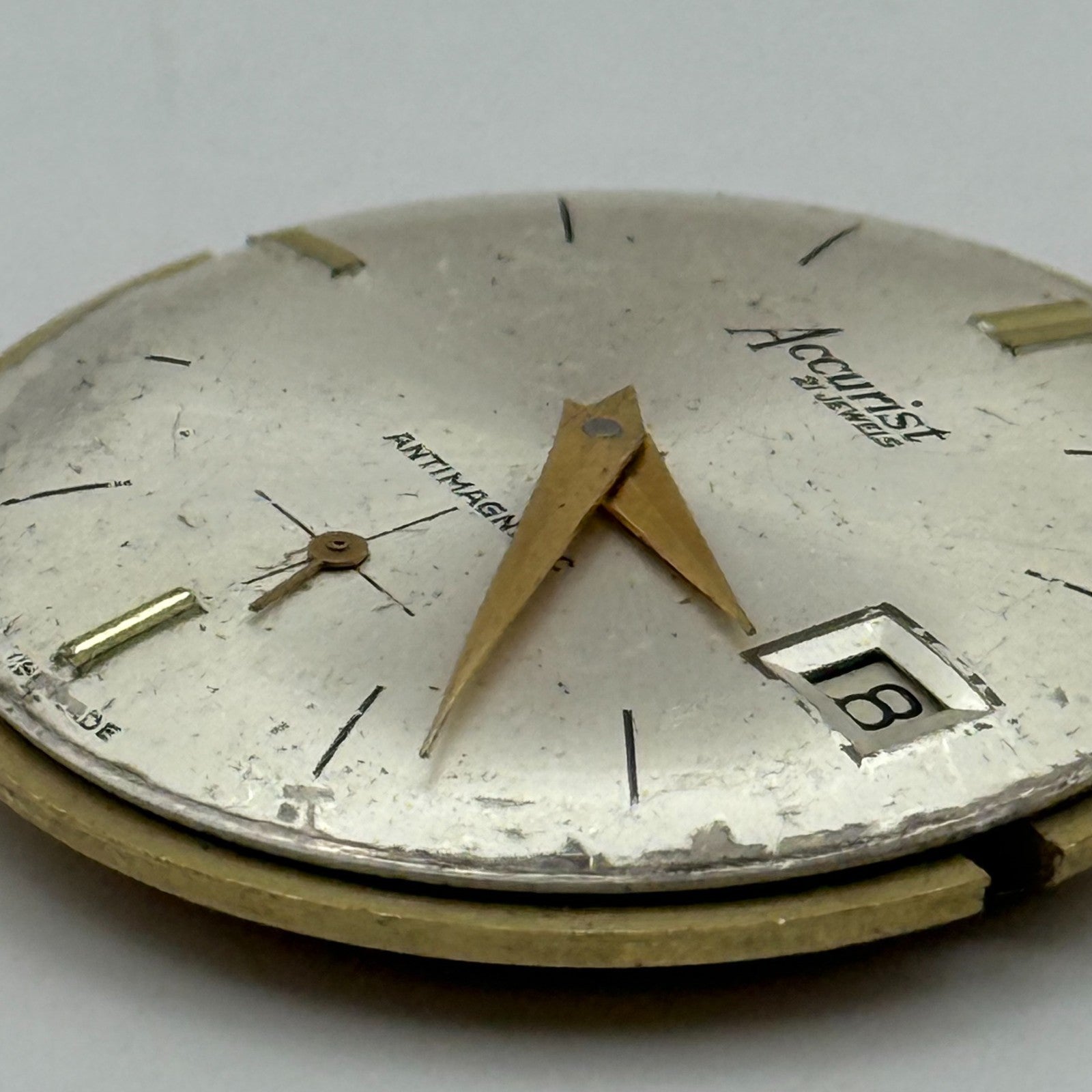AS 1691/93 Watch Movement Accurist Manual Wind Vintage Swiss Parts Repair 30.3mm