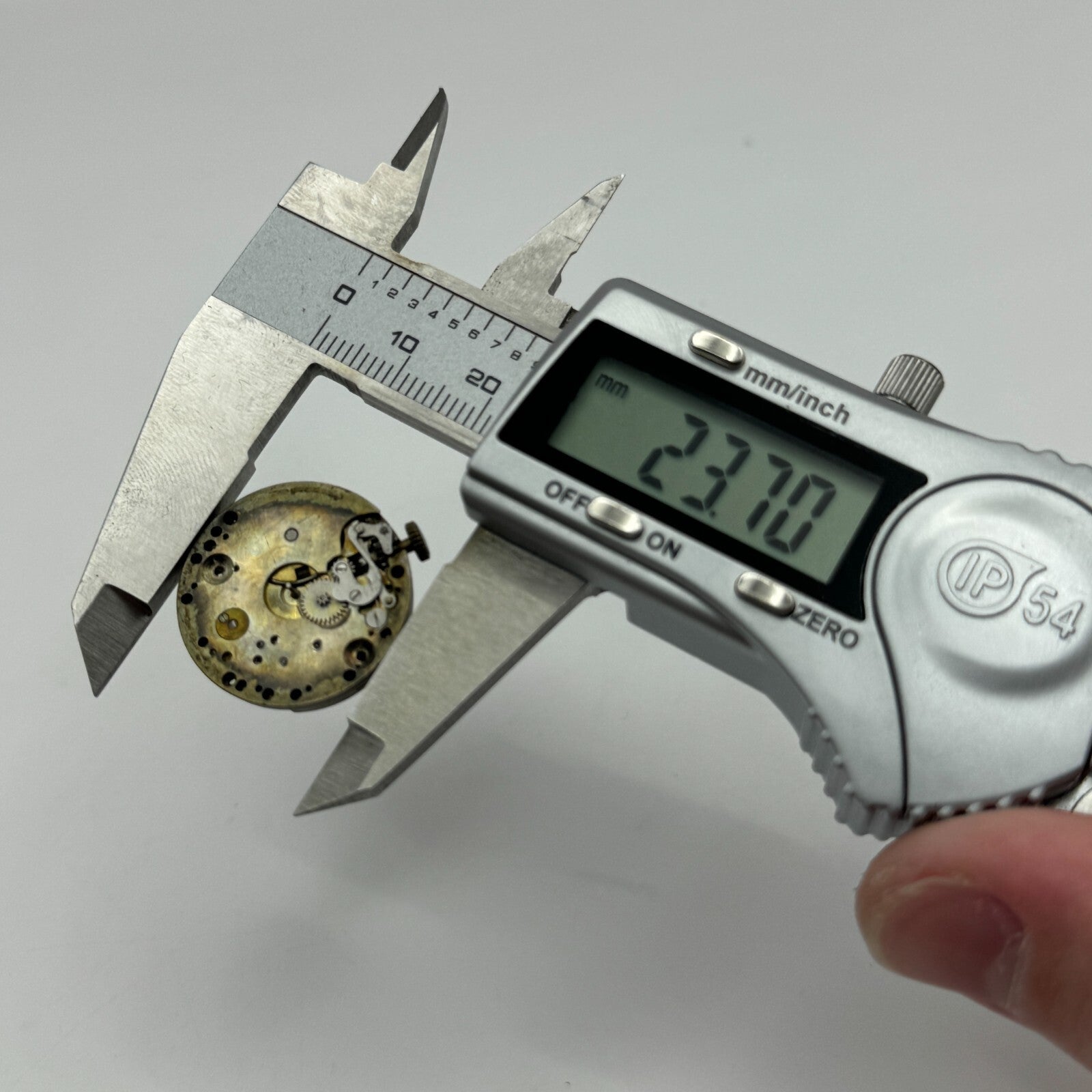 23.6mm Running Unidentified Swiss Trench Watch Movement Manual Wind  PARTS