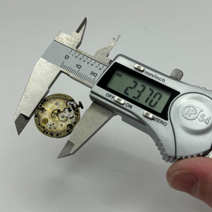 23.6mm Running Unidentified Swiss Trench Watch Movement Manual Wind  PARTS