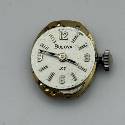 13.1mm Vintage Ladies Bulova 5BD Manual Wind Swiss Watch Movement PARTS REPAIR