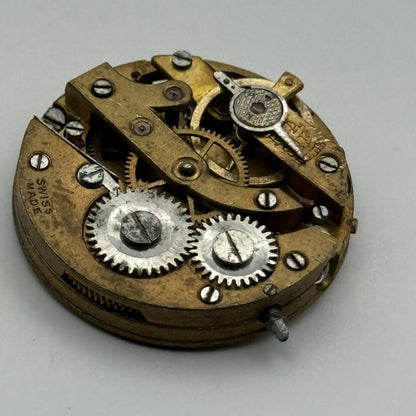 AS A Schild Antique Watch Movement Manual Wind Vintage Swiss Parts Repair 24.7mm