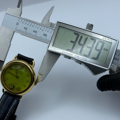 Fossil Collection Quartz Watch Black Leather Strap 34mm PARTS REPAIR