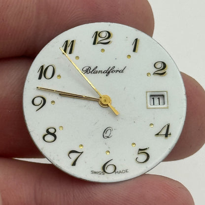31.1mm Blandford ETA F05.11A Quartz Watch Movement Vintage UNTESTED PARTS SPARES