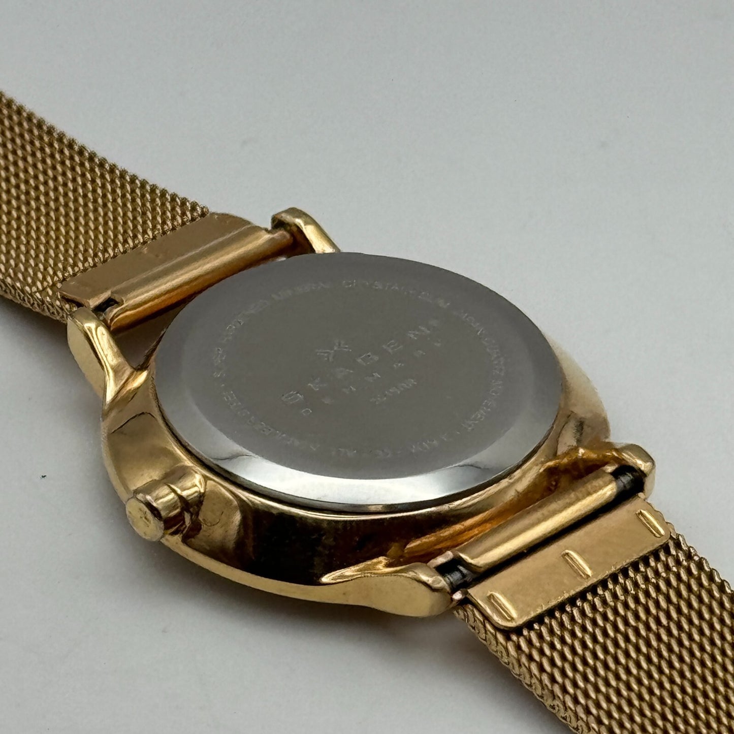 28mm Working Skagen Denmark 804SRR Steel Rose Gold Tone MOP Quartz Watch 8 Inch