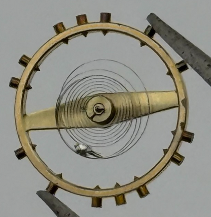 FHF 175 Balance Complete 10 1/2''' Renata Watch Movement Parts Vintage Damaged