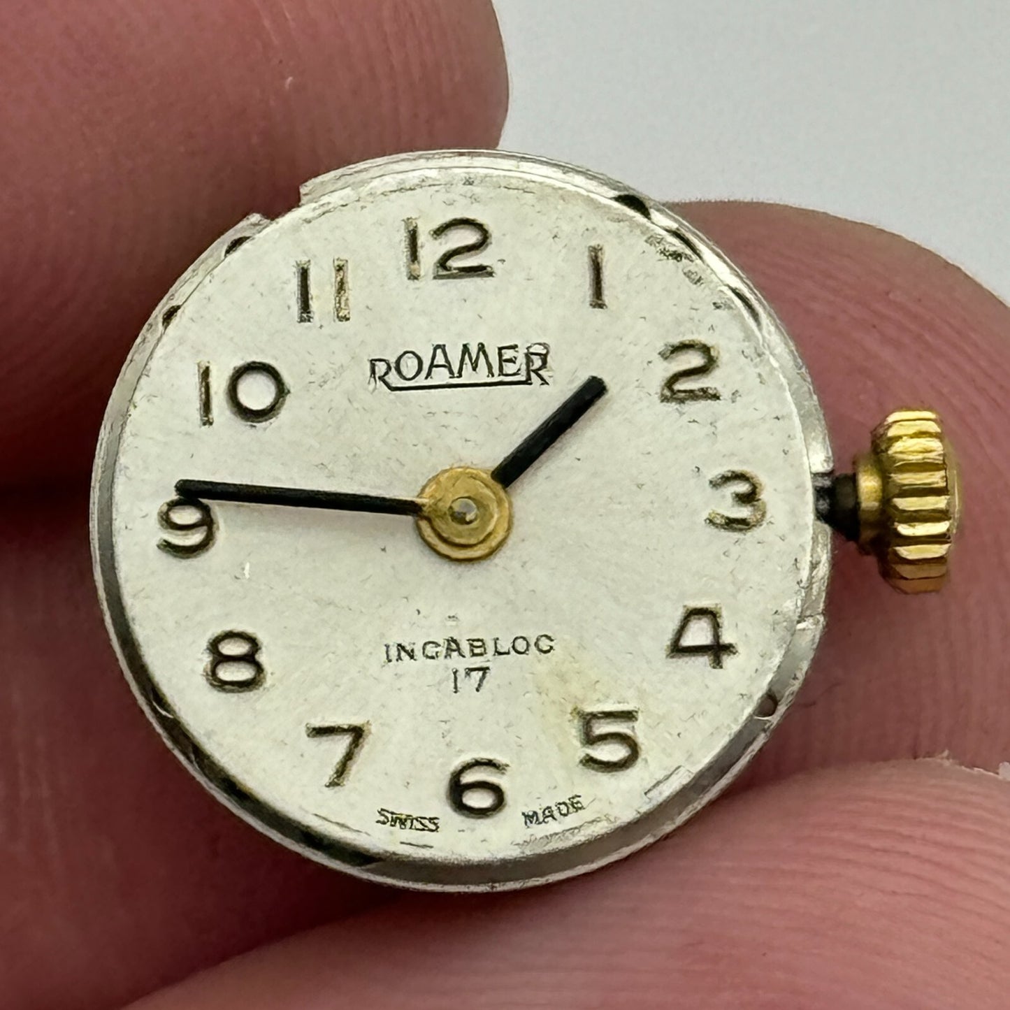 15.5mm Running ETA 2412 Roamer Manual Wind Ladies Watch Movement Vintage PARTS