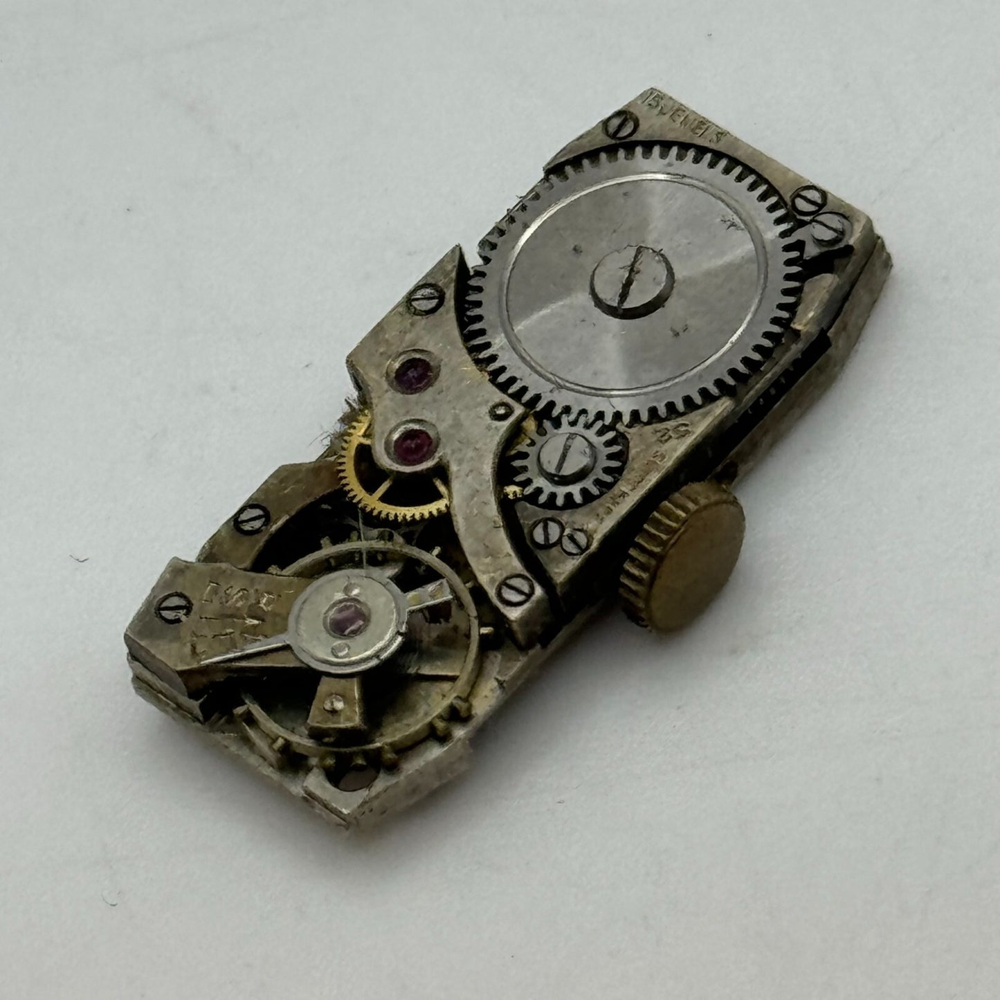11.2mm FHF 52 Tank Watch Movement Manual Wind Swiss Made 15 Jewels PARTS SPARES