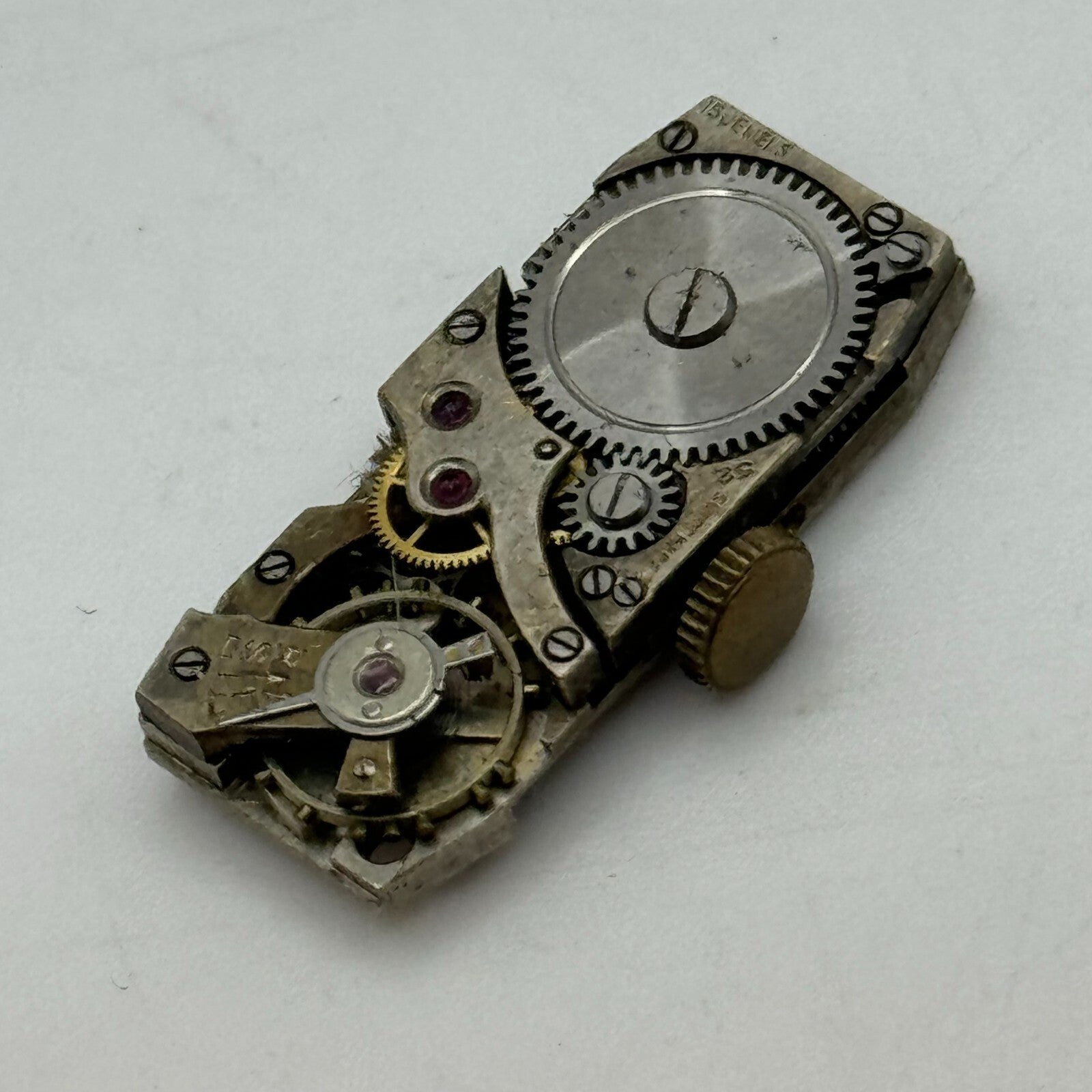 11.2mm FHF 52 Tank Watch Movement Manual Wind Swiss Made 15 Jewels PARTS SPARES