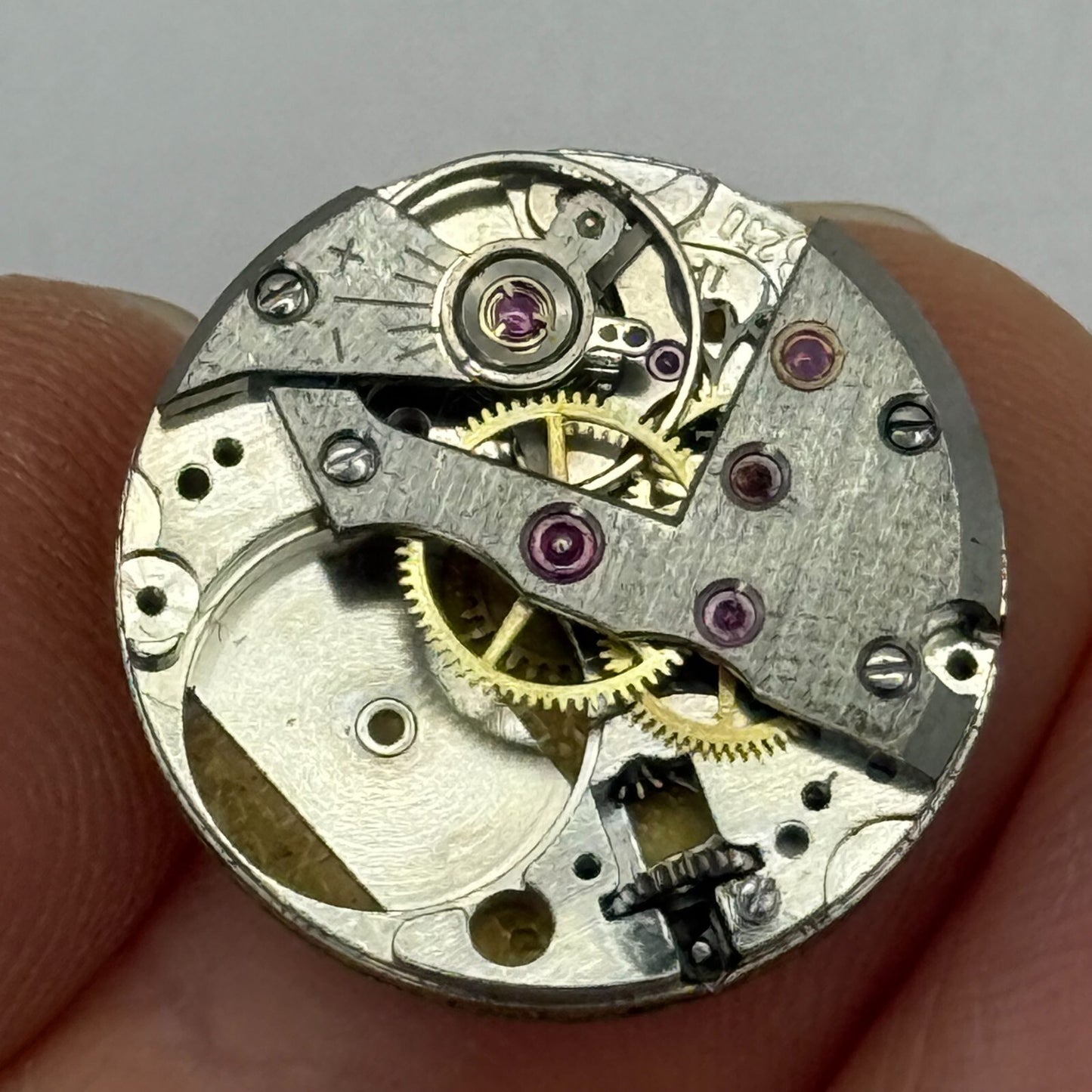 19.6mm Vintage Bucherer FEF 250 Manual Wind Watch Movement PARTS REPAIR