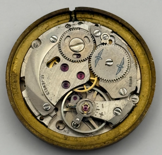 AS 1900/01 Watch Movement Rotary Manual Wind Vintage Swiss Parts Repair 25.2mm