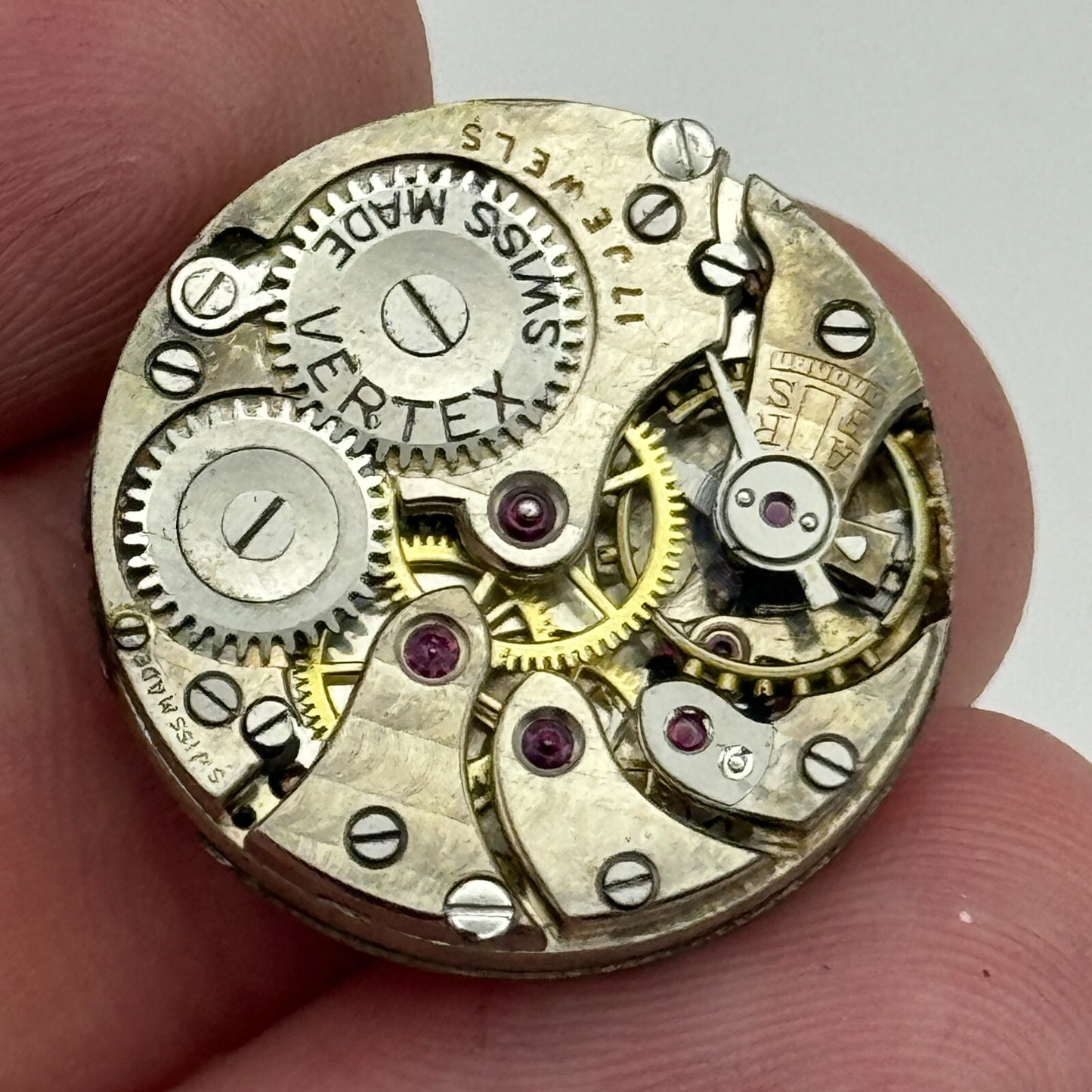 22mm Vertex Revue Balance Ok Sub Seconds 15 Jewels Trench Watch Movement PARTS