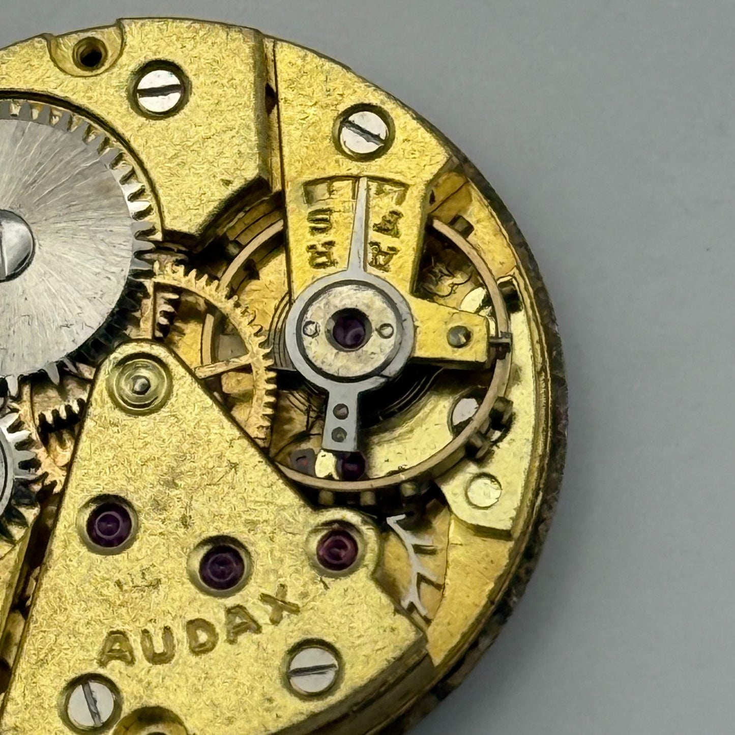 Audax 180 Watch Movement Manual Wind Vintage Swiss Parts Repair Spares 24.4mm
