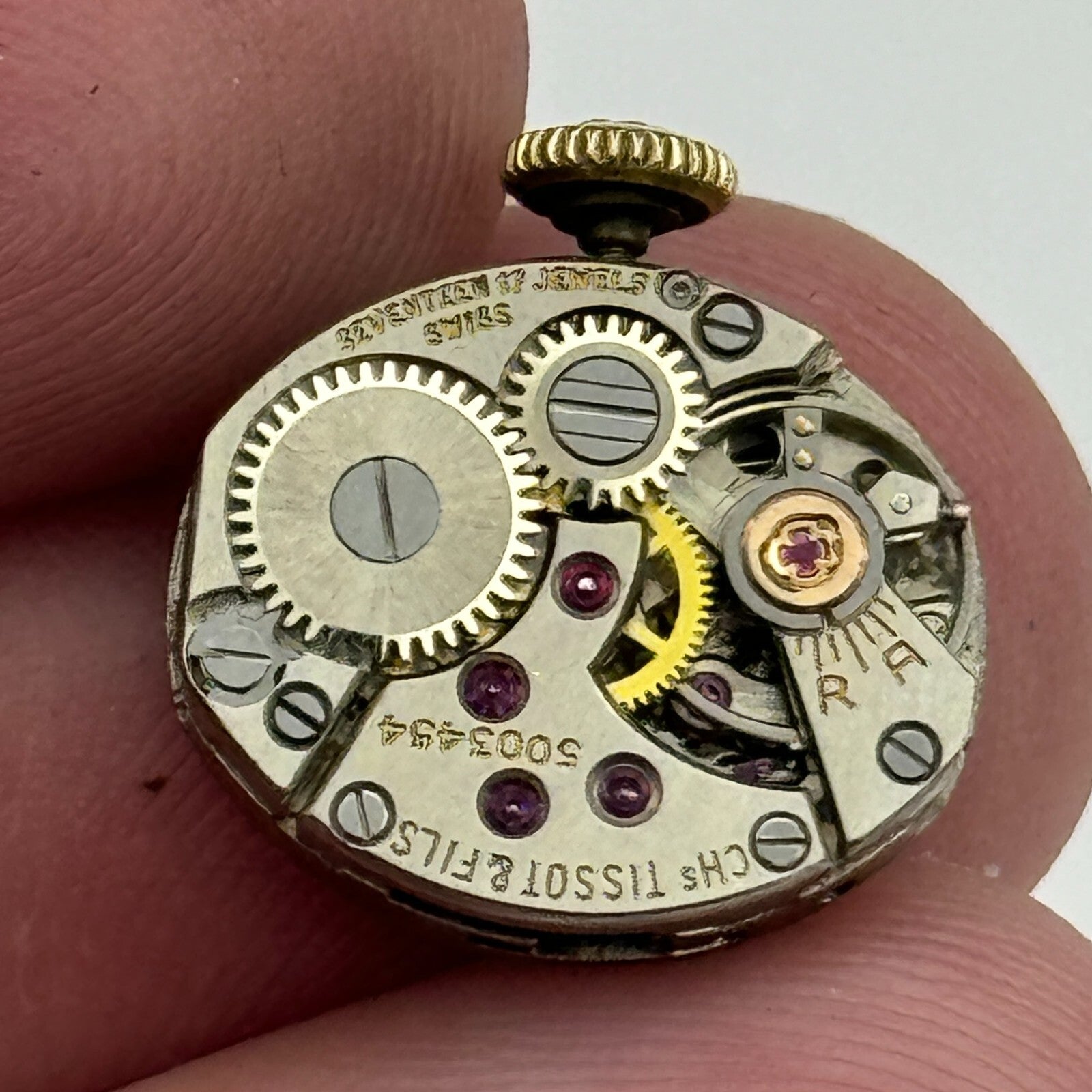 12.9mm Tissot 12.9-E9 Swiss 17 Jewels Manual Wind Ladies Watch Movement PARTS