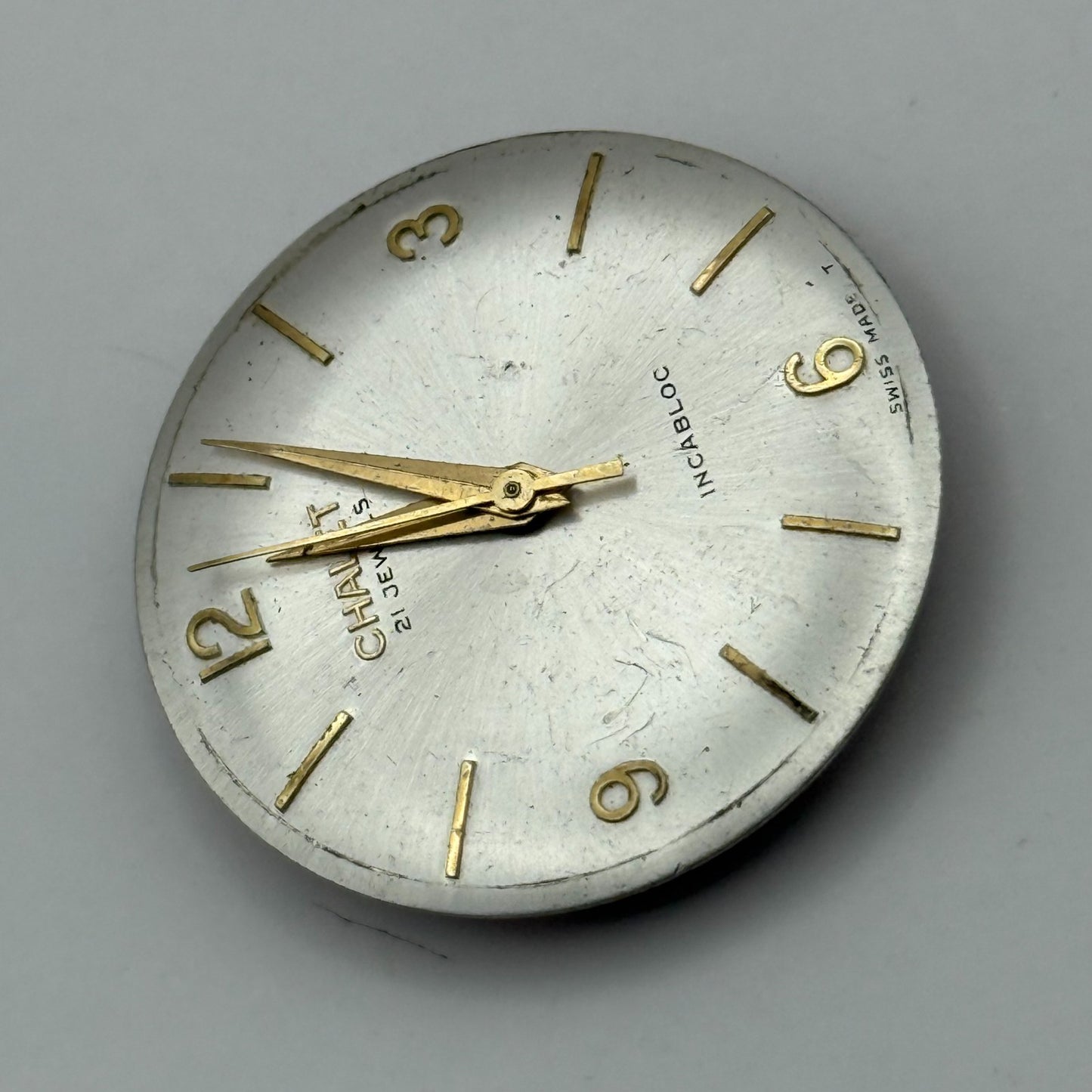 Helvetia 830 Watch Movement Chalet Manual Wind Vintage Swiss Parts Repair 25.8mm