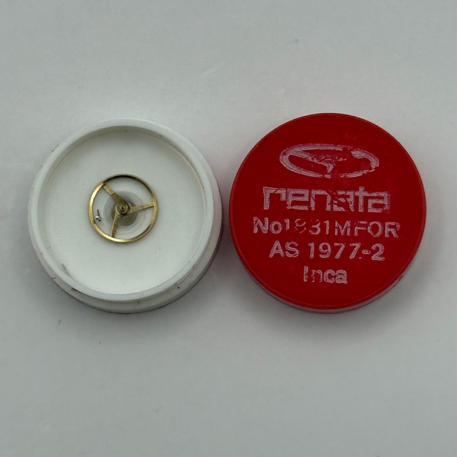 AS 1977-2 Balance Wheel Complete And Spring Inca 183 M Watch Movement Parts NOS 