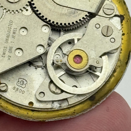 26.9mm Men's Adrem EB 8800 Manual Wind Watch Movement Swiss Vintage PARTS SPARES