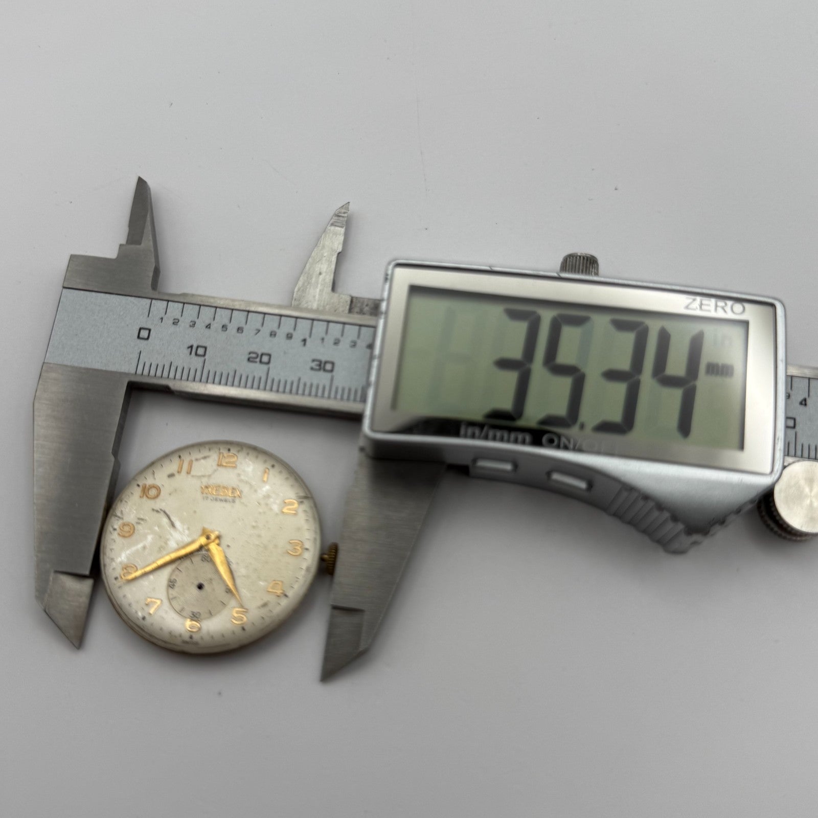 Felsa 398 Watch Movement Trebex Running Manual Wind Vintage Parts Repair 32.6mm