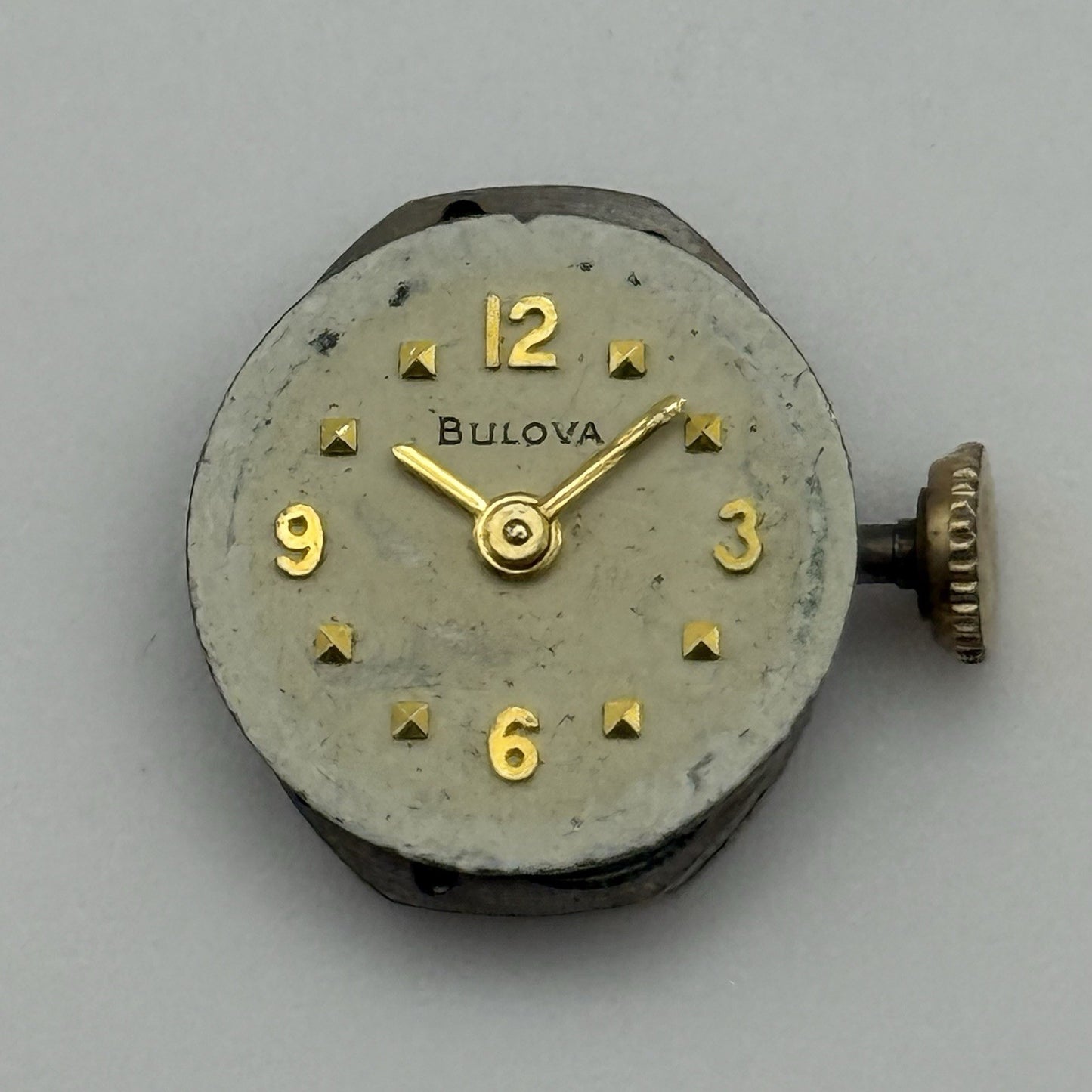 12.9mm Vintage Ladies Bulova 5AD Manual Wind Swiss Watch Movement PARTS REPAIR