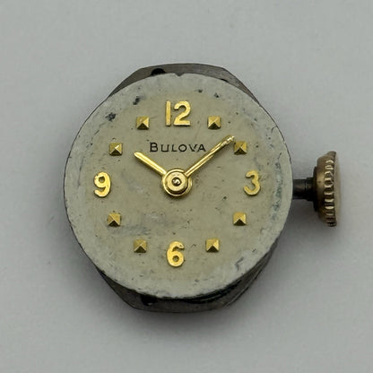 12.9mm Vintage Ladies Bulova 5AD Manual Wind Swiss Watch Movement PARTS REPAIR