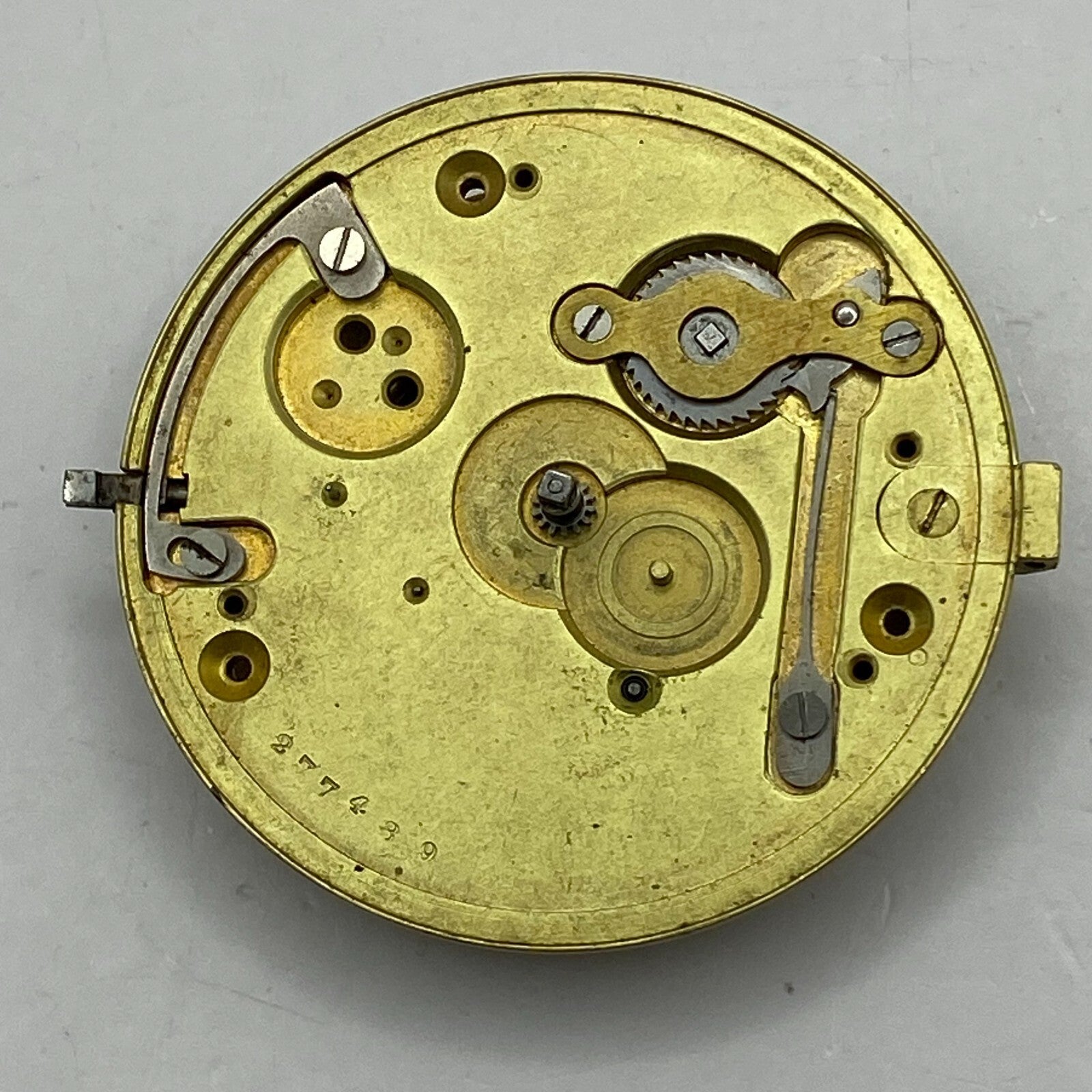 46.4mm Antique Key Wound Pocket Watch Movement PARTS REPAIR SPARES