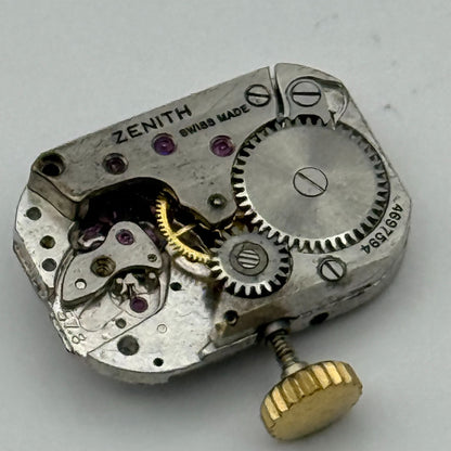 Zenith 57.8 Ladies Incomplete Watch Movement Vintage Swiss Parts Repair 11.7mm