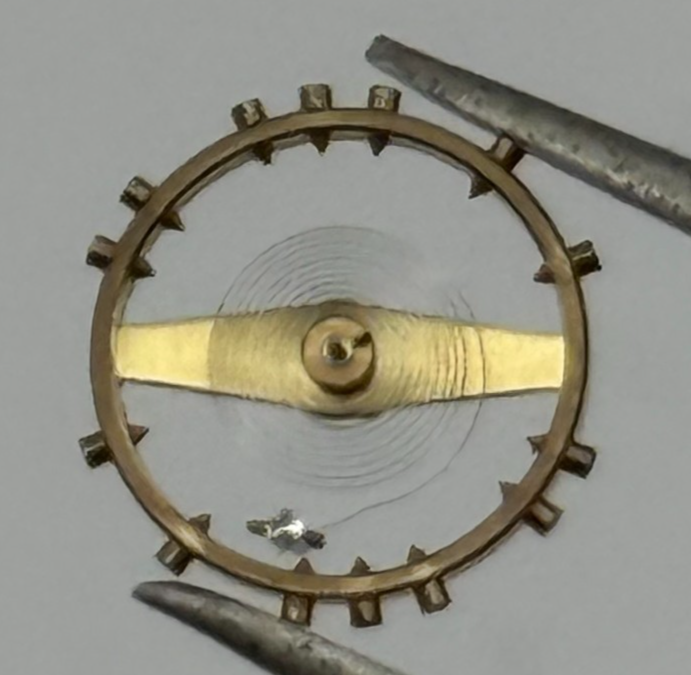 AS 1240 Balance Wheel Complete And Spring  8¾’’’ 49 M Watch Movement Parts NOS