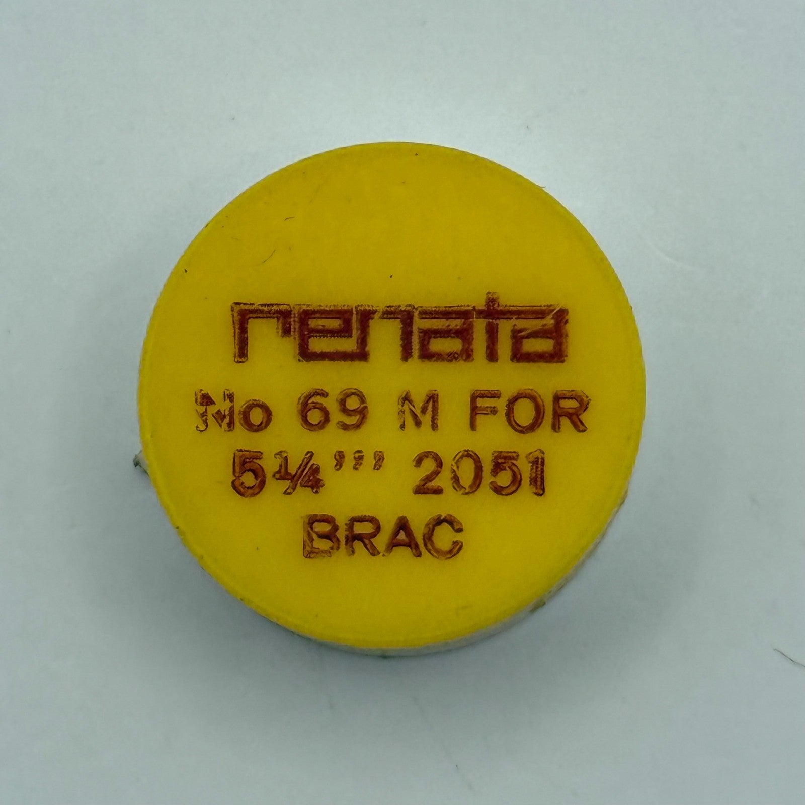 Brac 2051 Balance Wheel Complete And Spring  5¼’’’ 69 M Watch Movement Parts NOS