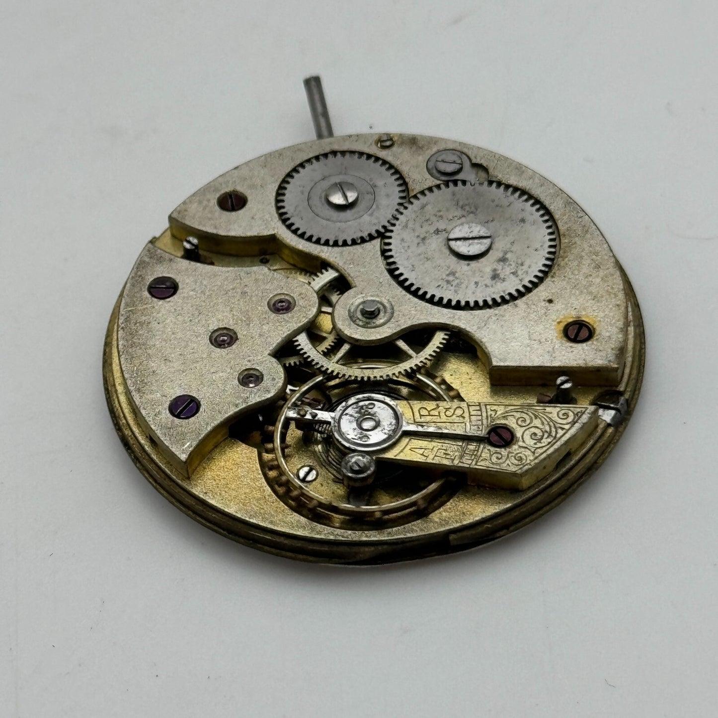 41.7mm Unidentified Quality Thin Vintage Open Face Pocket Watch Movement PARTS