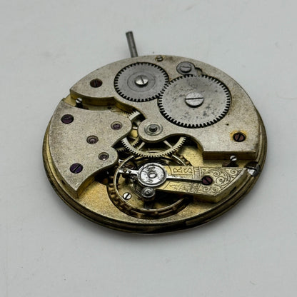 41.7mm Unidentified Quality Thin Vintage Open Face Pocket Watch Movement PARTS