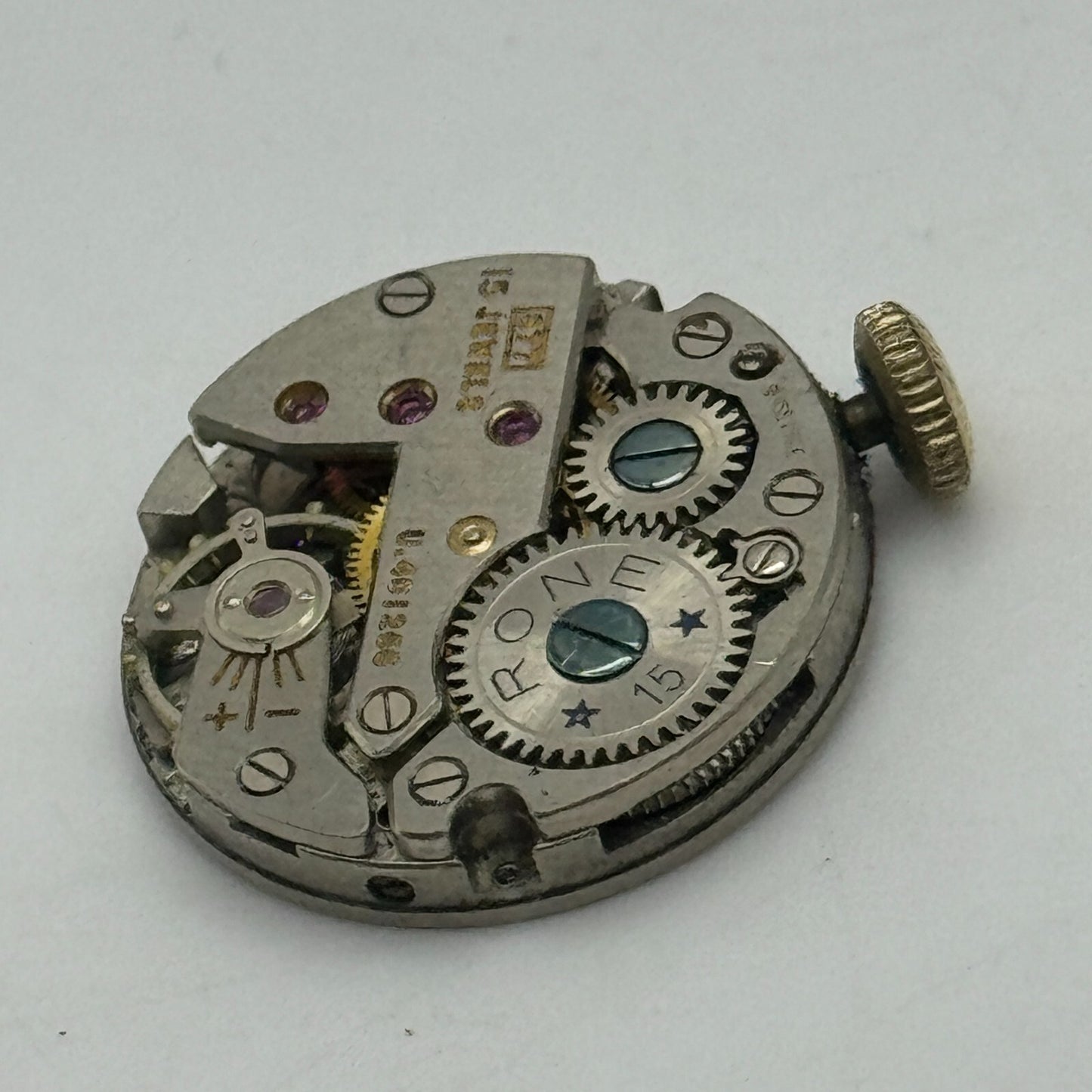 19.6mm Rone 877 FHF 63 Balance Ok Manual Wind Swiss Watch Movement PARTS SPARES