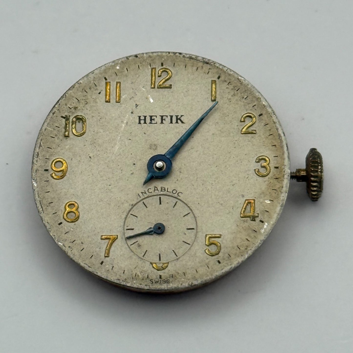 FHF 70 Watch Movement Hefik Running Manual Wind Vintage Parts Repair 23.5mm
