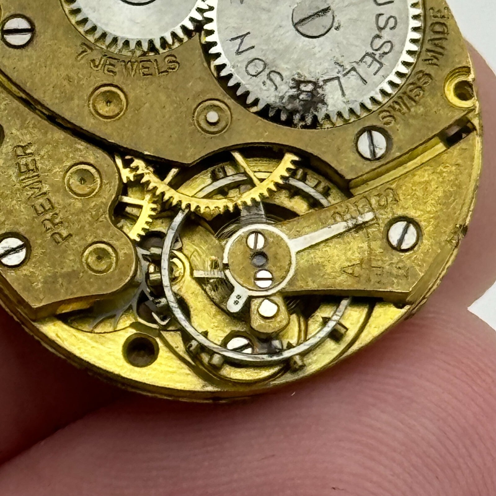 23.6mm Running Thomas Russell & Son Premier Manual Wind Watch Movement PARTS