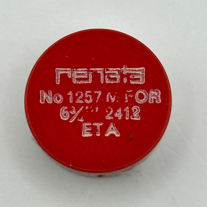 ETA 2412 Balance Wheel Complete And Spring 6 3/4''' 1257 M Watch Movement Parts 