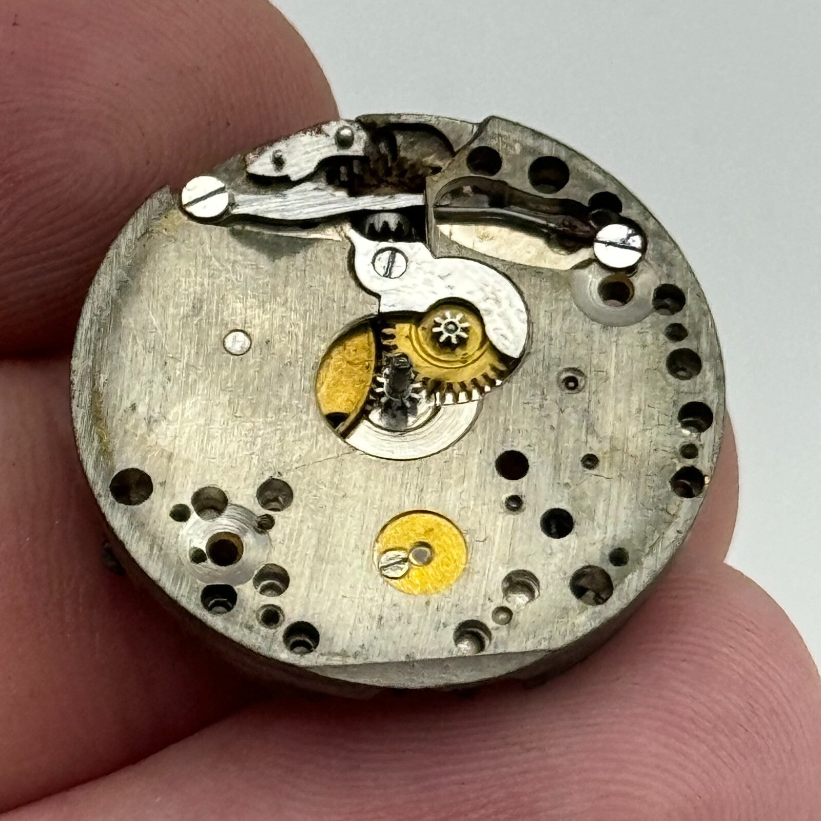 23.6mm 15 Jewels Military Trench Watch Movement Manual Wind Swiss Vintage PARTS