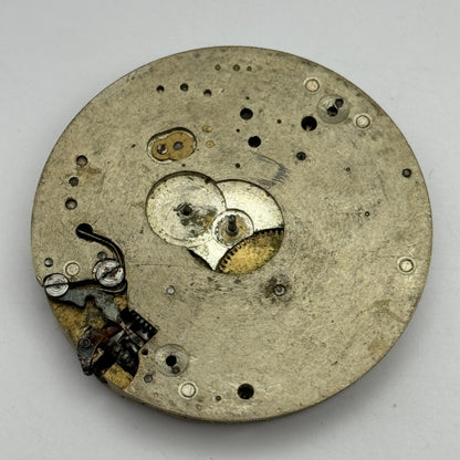 42.7mm Unidentified 7 Jewels Patent Depose Vintage Pocket Watch Movement PARTS