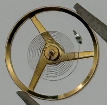 FHF 34-21 Balance Wheel Complete And Spring  1640 M Watch Movement Parts NOS