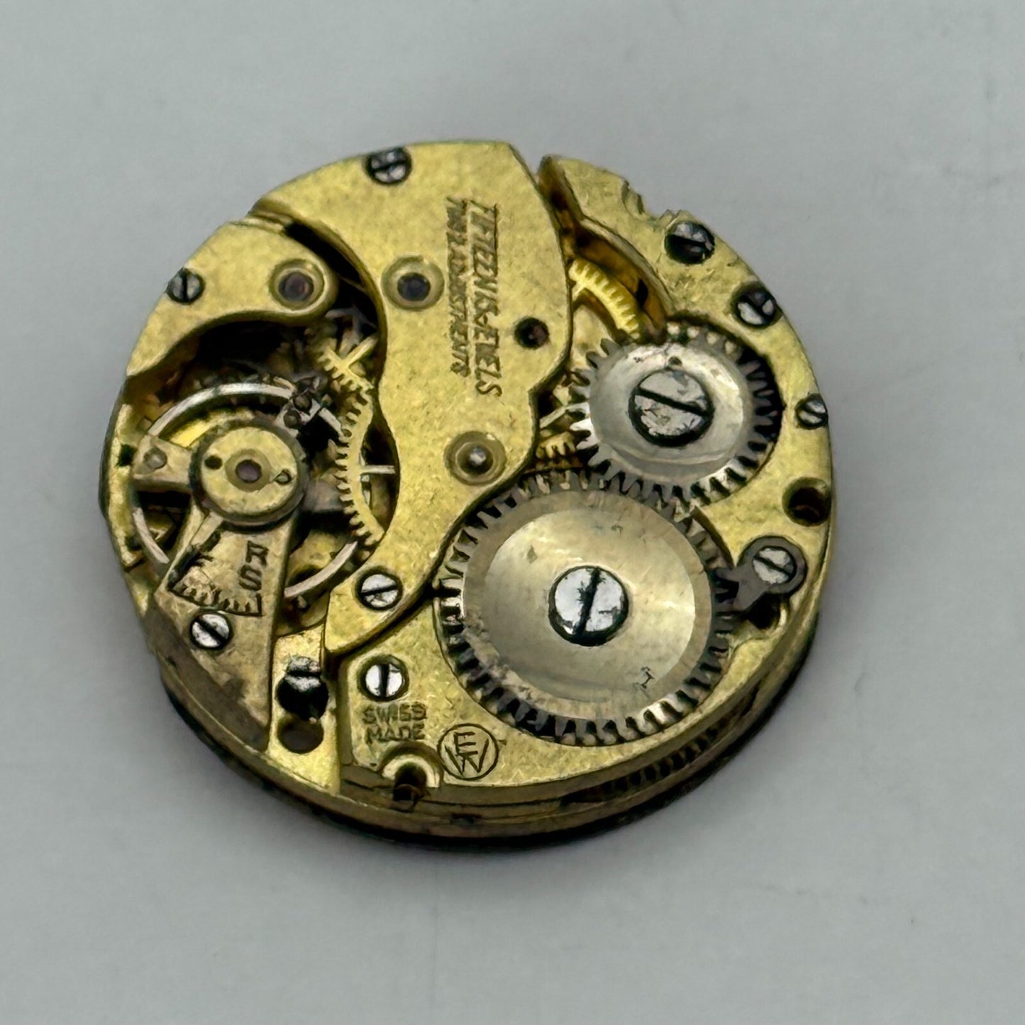 23.2mm Vintage AS 341 A Schild Partial Manual Wind Watch Movement PARTS REPAIR