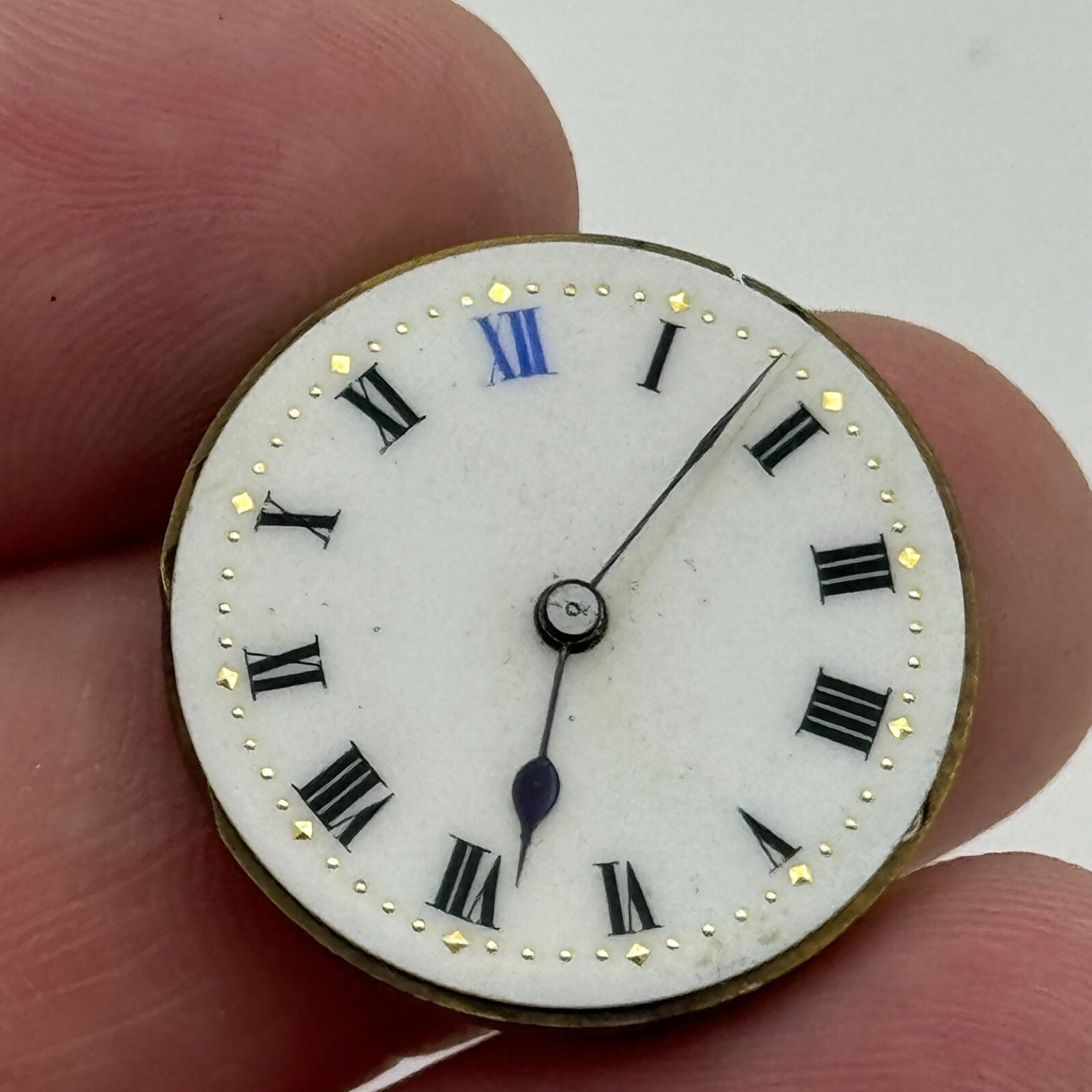 23.6mm Unidentified Balance Ok Trench Watch Movement Manual Wind Swiss PARTS
