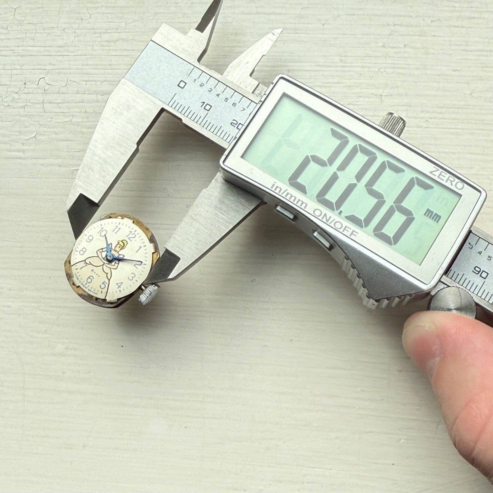 Vintage 1950s Timex Cinderella Great Britain Manual Wind Watch PARTS / REPAIR