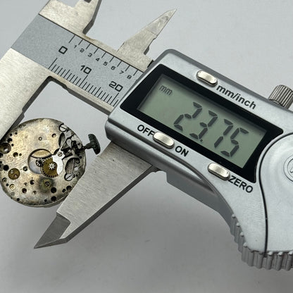 23.7mm AS Trench Watch Movement Balance Intact Swiss Manual Wind Vintage PARTS